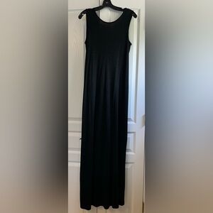 Massimo Dutti long sparkly v back dress
